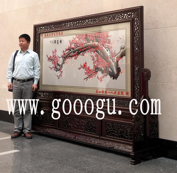 南通大學(xué)百年校慶，圖片館屏風(fēng)，刺繡屏風(fēng)，蘇繡屏風(fēng)，雙面繡屏風(fēng)，校慶屏風(fēng)