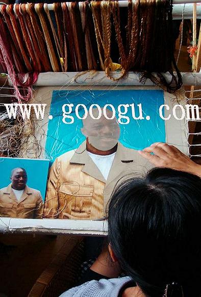 人物刺繡肖像，總統(tǒng)肖像刺繡，蘇繡人物精品