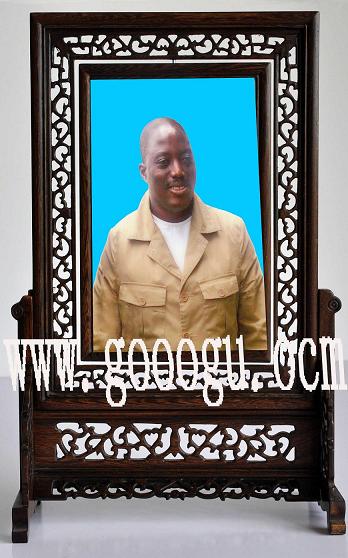 人物肖像刺繡臺屏，雙面繡人物刺繡肖像，雙面繡臺屏精品定制