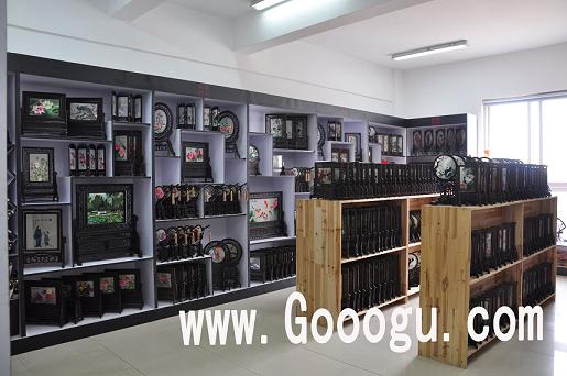 嬌古蘇繡展廳，嬌古蘇繡雙面繡展示廳，刺繡展廳設(shè)計