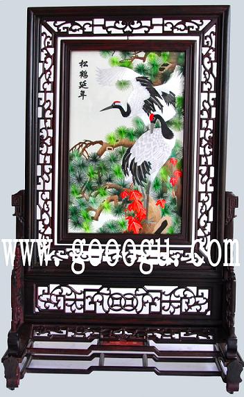 刺繡,雙面繡,手工刺繡,蘇州雙面繡精品,仙鶴刺繡精品