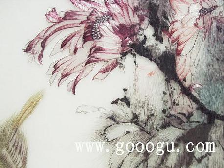 蘇繡精品畫，臥室居家裝飾畫，手工刺繡高檔畫