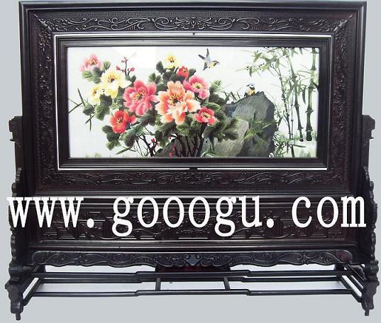 蘇州刺繡精品圖案，蘇繡欣賞，春色滿園刺繡畫