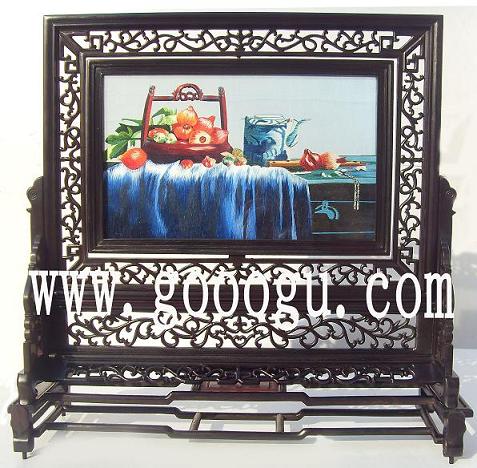 蘇繡，蘇州刺繡精品，靜物刺繡雙面繡禮品