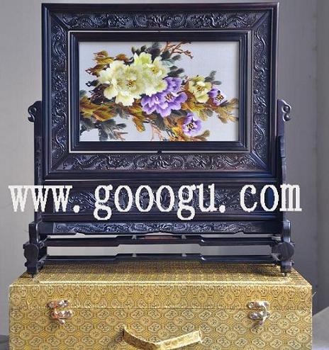 彩色牡丹雙面繡，蘇州蘇繡