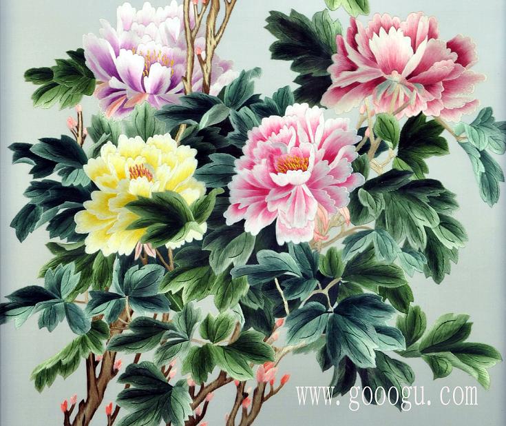 富貴牡丹花細節(jié)特寫圖、顏色過渡協(xié)調(diào)!