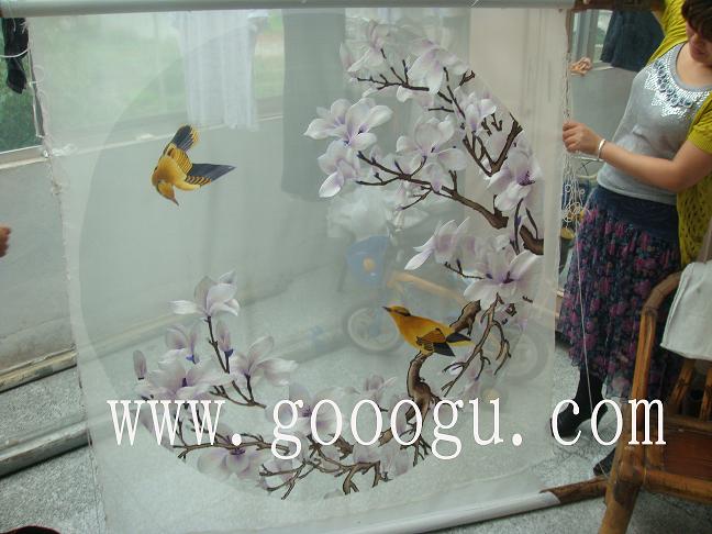 蘇州雙面繡，雙面繡屏風(fēng)，刺繡設(shè)計(jì)屏風(fēng)