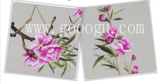 牡丹花的顏色過渡自然、繡工精細(xì)展現(xiàn)牡丹國花之韻!