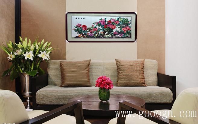 牡丹、國(guó)色天香壁畫！