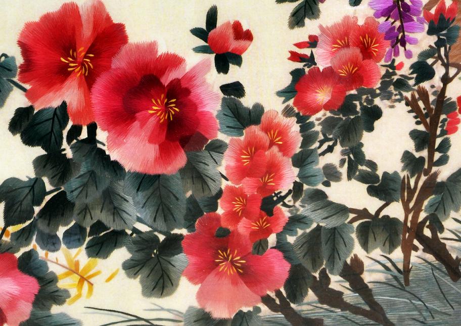 蘇繡精品刺繡、繡工精細、層次感突出、堪稱刺繡中的佳作！