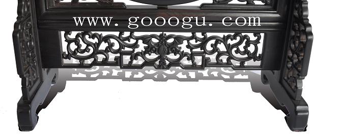 紫檀木架，雕工精細(xì)!