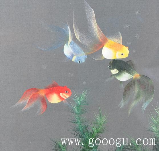 金魚自由自在的游動、展現(xiàn)出形態(tài)優(yōu)美的舞姿!