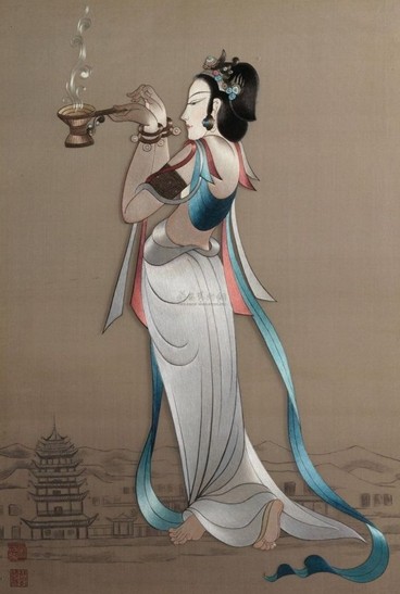 刺繡精品，古仕女蘇繡精品，蘇繡精品