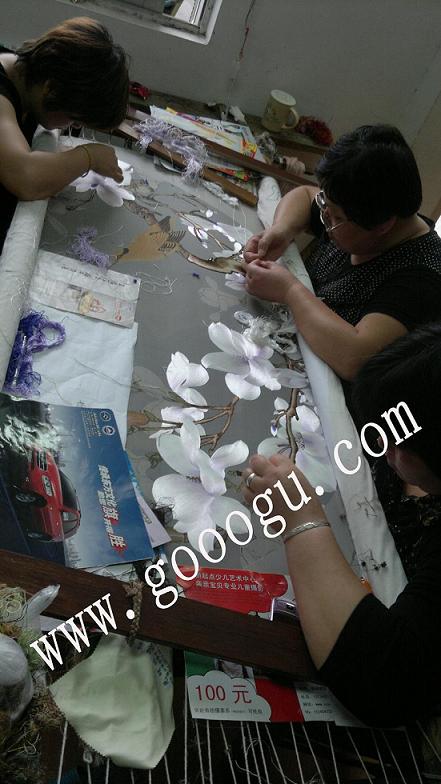 雙面繡隔斷，圓形刺繡屏風(fēng)，蘇州雙面繡